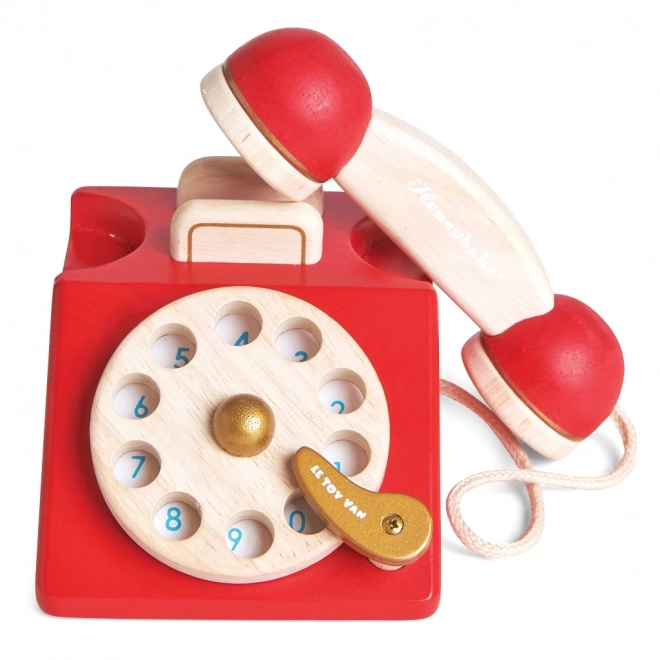 Vintage fa játék telefon - Le Toy Van
