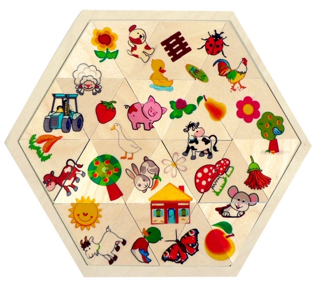 Hess farmás puzzle mozaik 24 darabbal