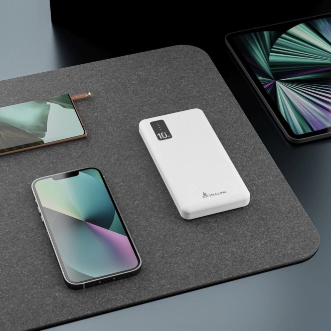Extralink powerbank 10000 mAh fehér