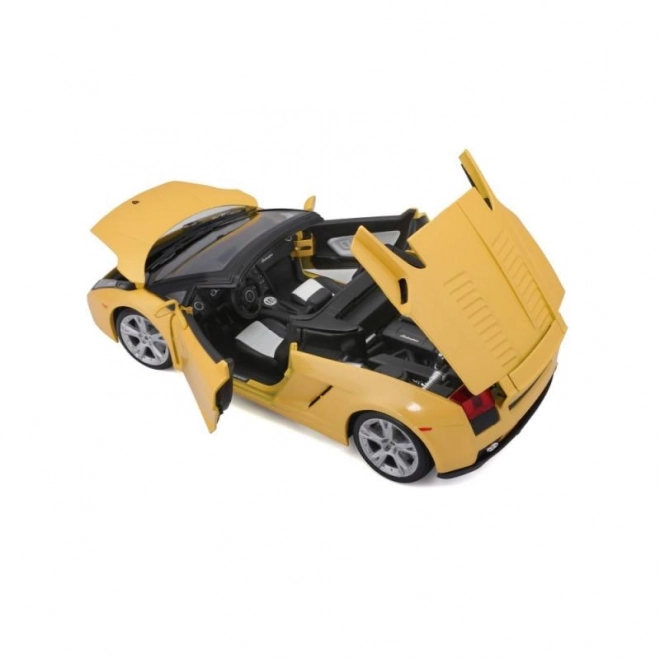 Bburago lamborghini gallardo spyder fémmodell sárga 1:18