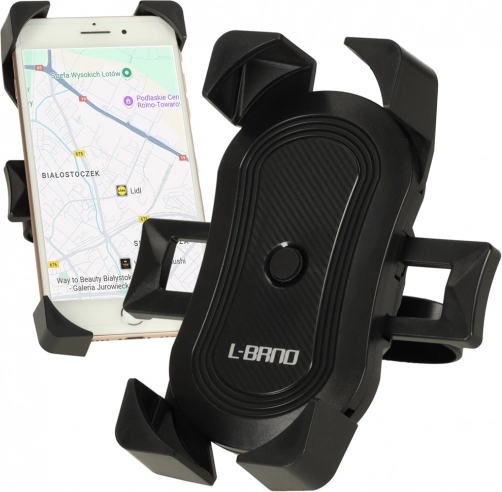 L-BRNO univerzális telefontartó kerékpárra, motorra és rollerre – fekete