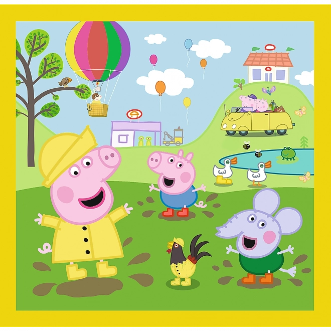 Peppa malac vidám napja 3 az 1-ben puzzle