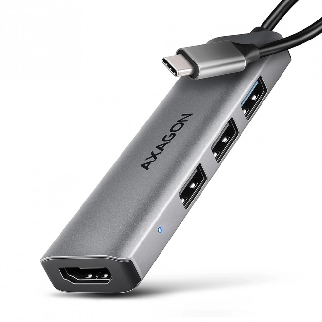 Axagon 4 az 1-ben USB-C hub 5Gbps sebességgel