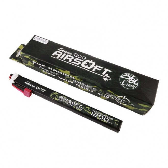 Airsoft T-connector lítium-polimer akkumulátor 1200 mAh