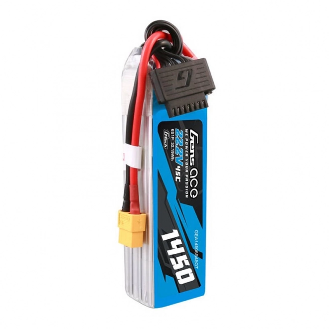 Gens Ace G-Tech 1450 mAh 6S1P lítium-polimer akkumulátor XT60 csatlakozóval