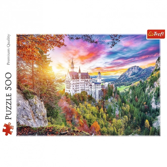 500 darabos puzzle Neuschwanstein kastély látkép