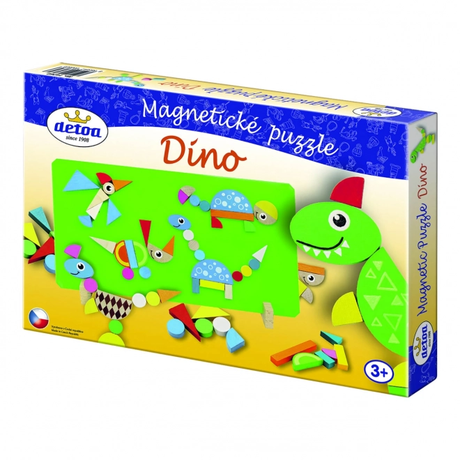 Mágneses dinoszaurusz puzzle