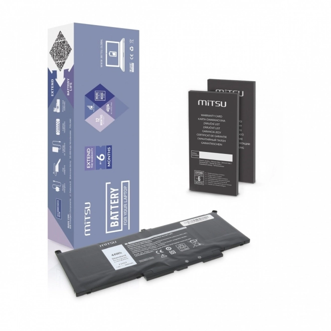 Dell Latitude 7390 és 7490 laptop akkumulátor 5800 mAh