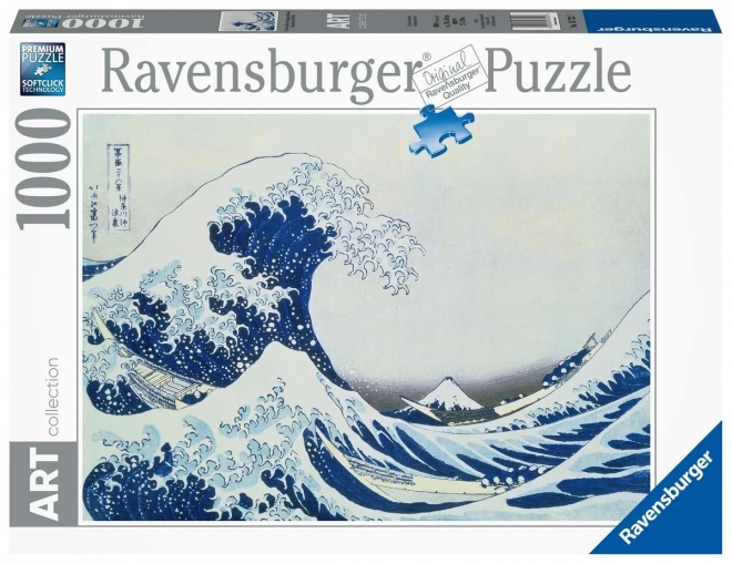 Ravensburger nagy hullám Kanagawában puzzle 1000 darabos