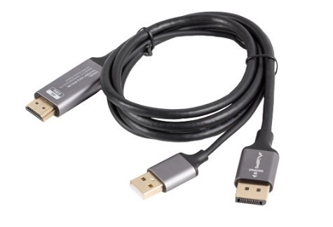 HDMI-DisplayPort kábel 1M 4K fekete