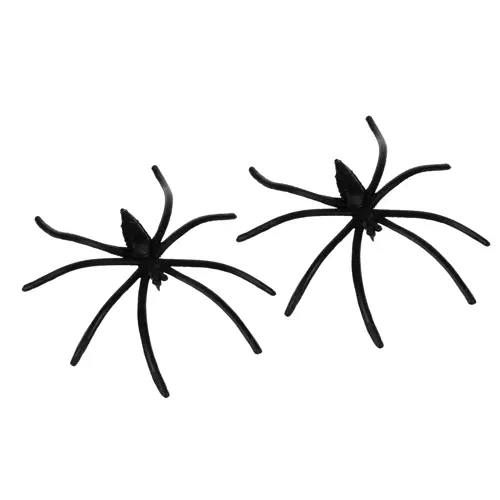 Műpókháló 2 pókkal halloweenra