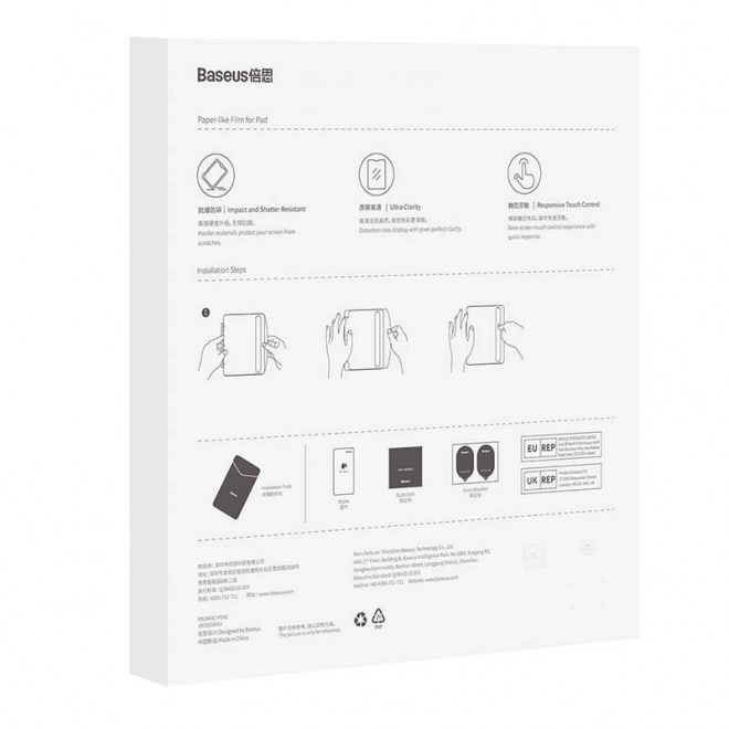 Baseus corning üvegfólia iPad 10,2/Air3 10,5 készülékhez