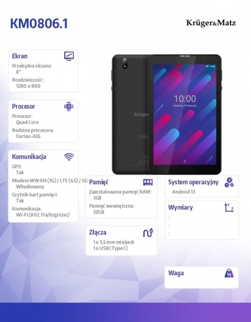 Tablet Kruger&Matz EAGLE 806
