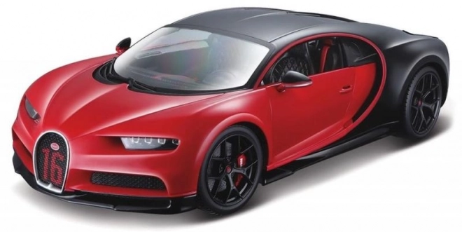 Bburago 1:18 sport piros Bugatti Chiron modellautó