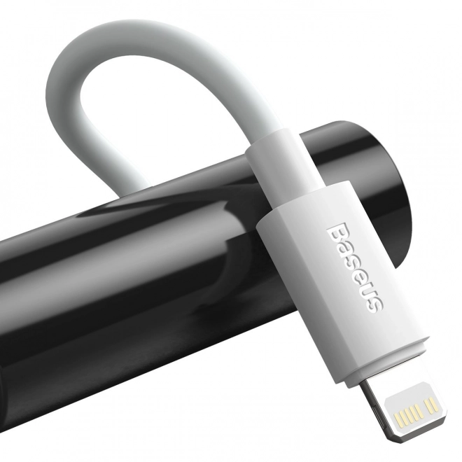 Baseus egyszerűen bölcs adatkábel USB-C villámhoz PD 20W 1,5m fehér