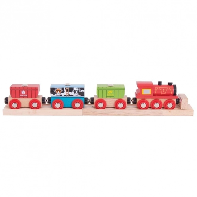 bigjigs rail élelmiszer vonat