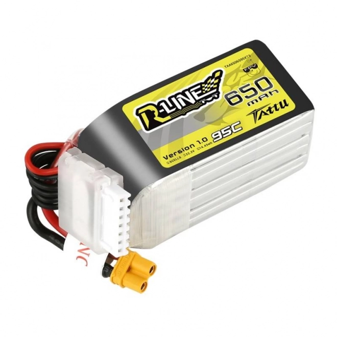 tattu r-line drón akkumulátor 650mah 22.2v 95c