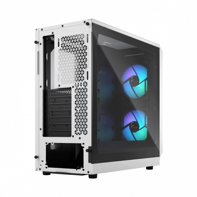 Focus 2 RGB fehér számítógépház, áttetsző üveggel