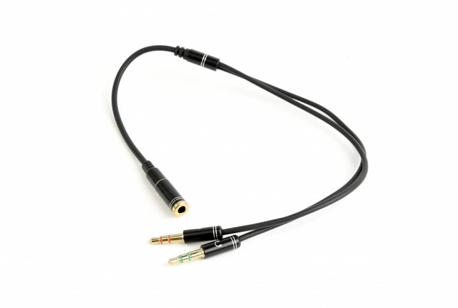 Audio adapter 4PIN-2x3.5mm minijack