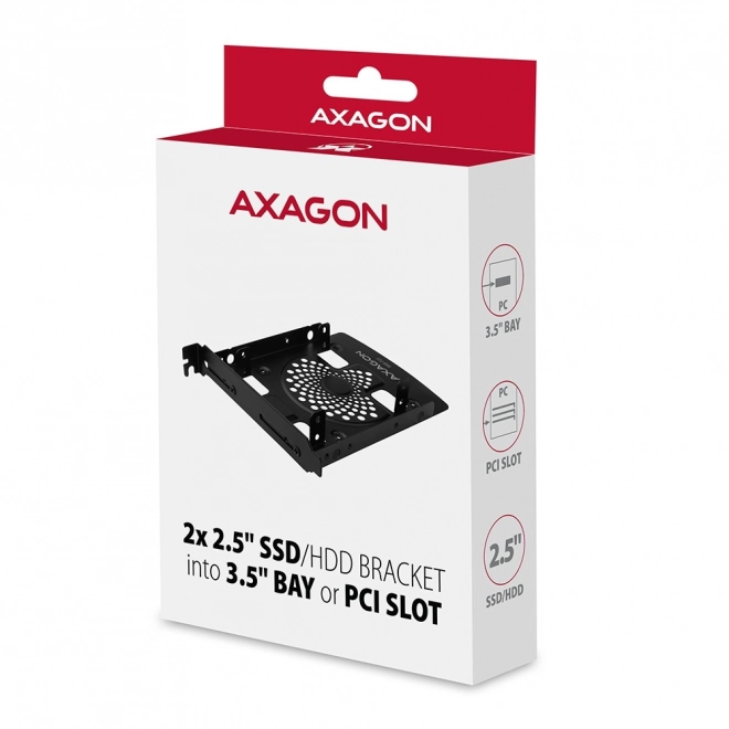 Fémkeret 2x 2.5" HDD vagy SSD-hez AXAGON