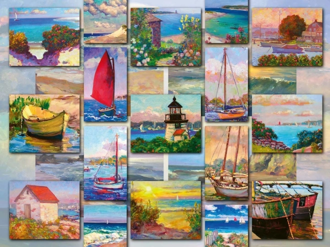 Ravensburger – Tengerparti kollázs 1500 darabos puzzle