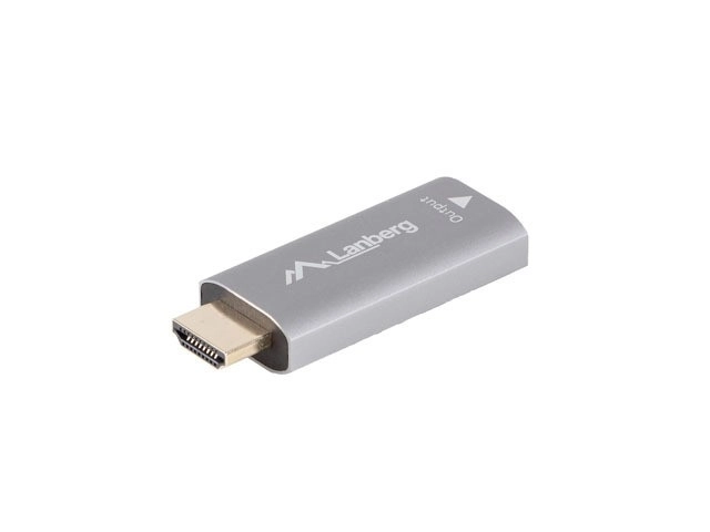 Srebrny HDMI férfi-DisplayPort női 4K adapter