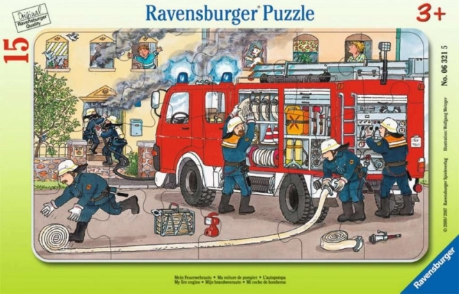 Ravensburger tűzoltóság fali puzzle 15 darabos