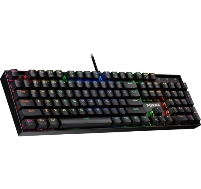 Mechanikus billentyűzet RGB világítással - fekete