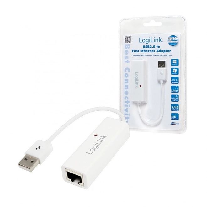 Gyors ethernet adapter RJ45 USB 2.0-hoz