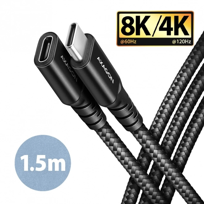 Axagon USB-C hosszabbító kábel Gen2 1.5m