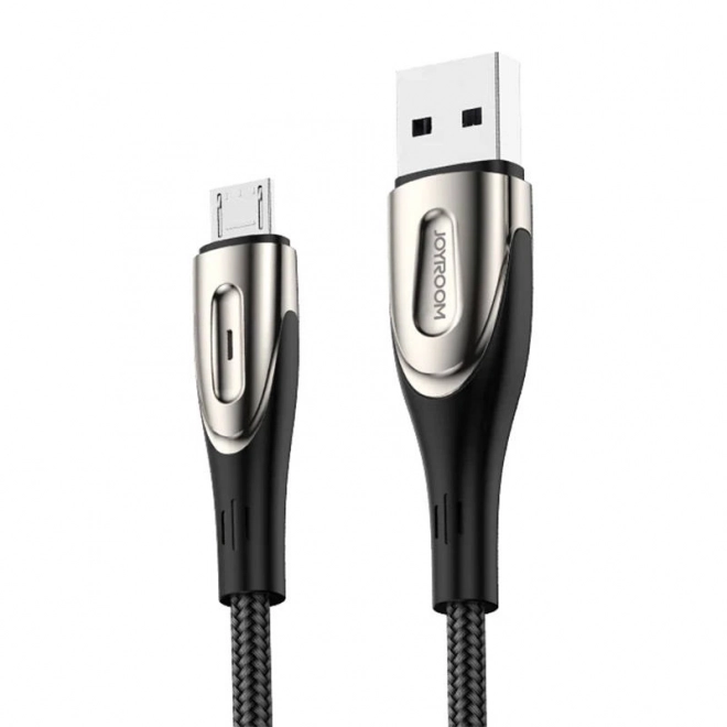 Rychlonabíjecő mikro usb kábel 2,4 A 3m fekete