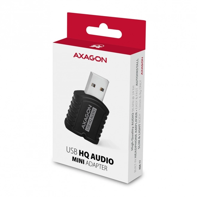 Külső USB hangkártya USB 2.0 MINI 96kHz/24-bit sztereóval