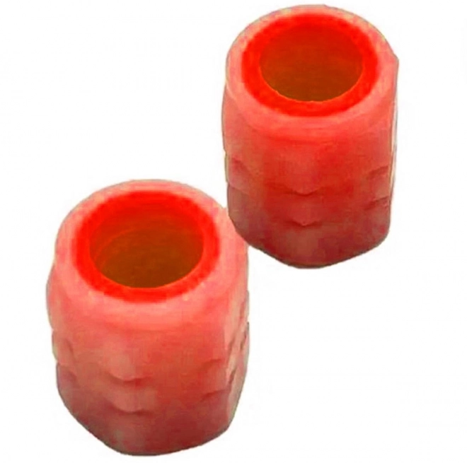 Világító piros szelepsapka 2 db
