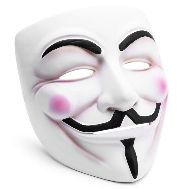 Ikonikus Guy Fawkes megjelenés