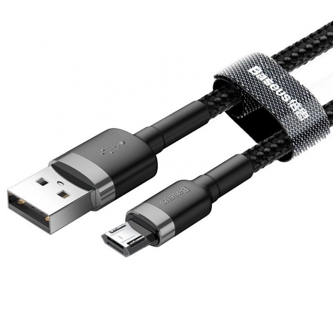 Baseus Cafule Micro USB kábel 1m 2,4A szürke-fekete