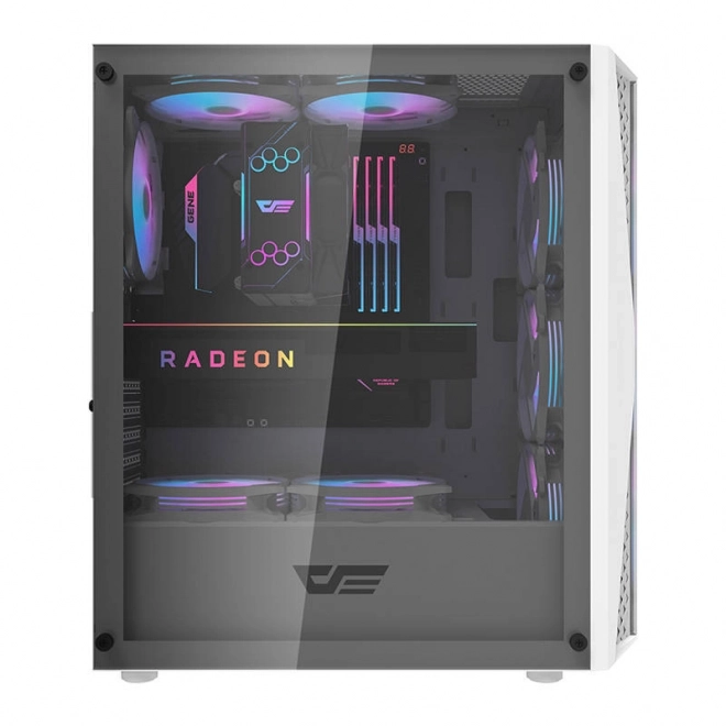 Darkflash számítógépház RGB világítással és ventilátorokkal