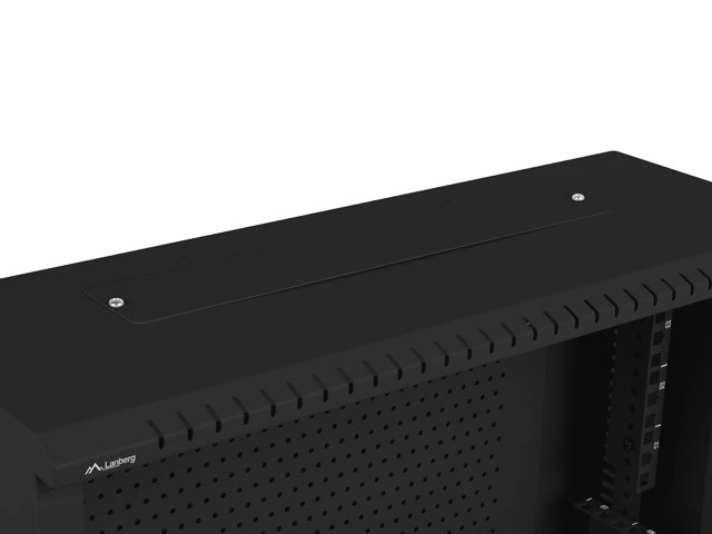 Fali rack szekrény 19 hüvelyk 4U+3U 540x200 alacsony profilú fekete