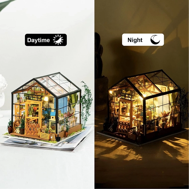 Robotime mini üvegház makett