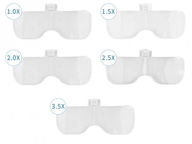 Órás nagyító 6x két LED-del