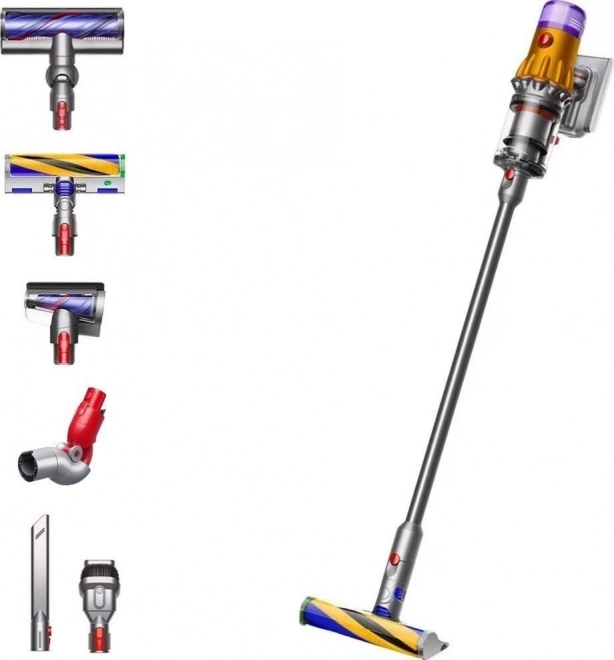 Dyson V12 Detect Slim álló porszívó - Sárga/Nikkel