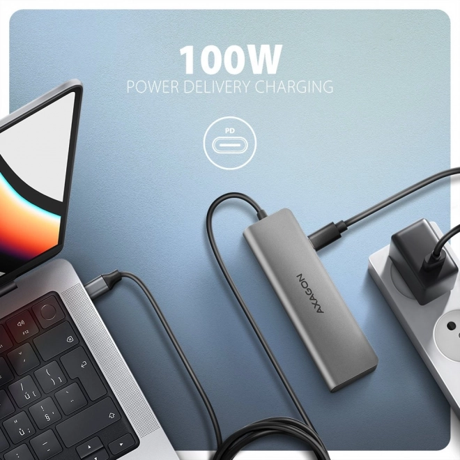 Axagon usb-c többportos hub HDMI-vel és Power Delivery-vel