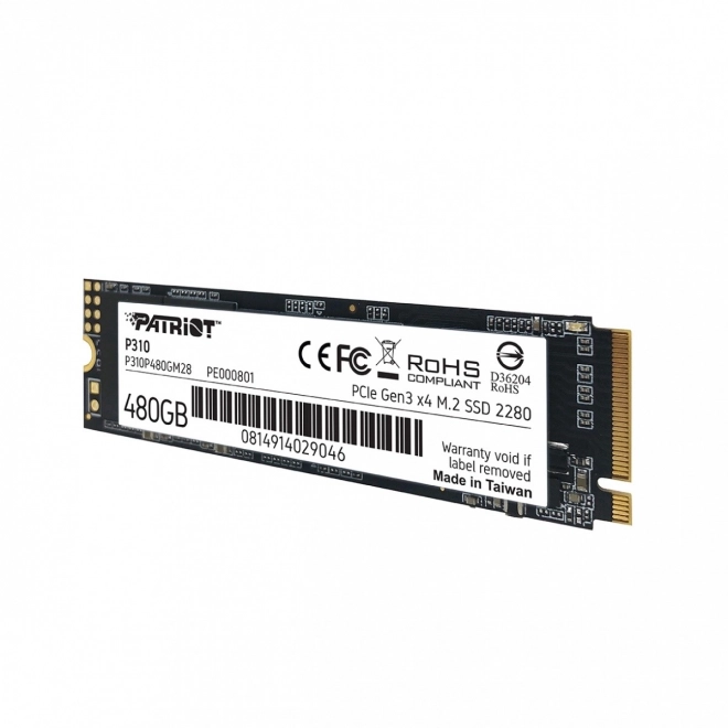 Patriot SSD merevlemez 480GB M.2 2280 PCIe NVMe