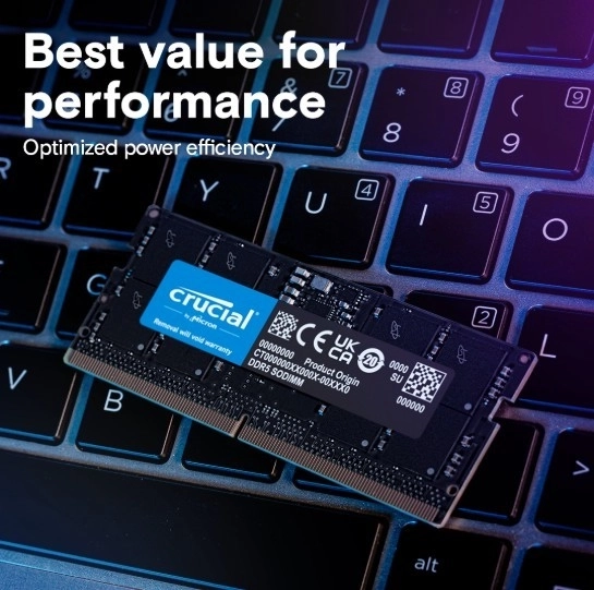 Crucial DDR5 SODIMM 16GB 5600MHz memória