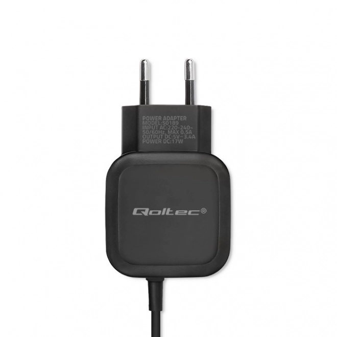 Qoltec hálózati töltő USB-vel és Micro USB kábellel