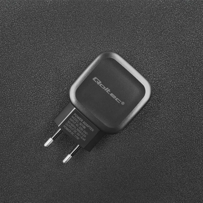 Hálózati töltő 17W 2xUSB csatlakozóval + USB-C kábel
