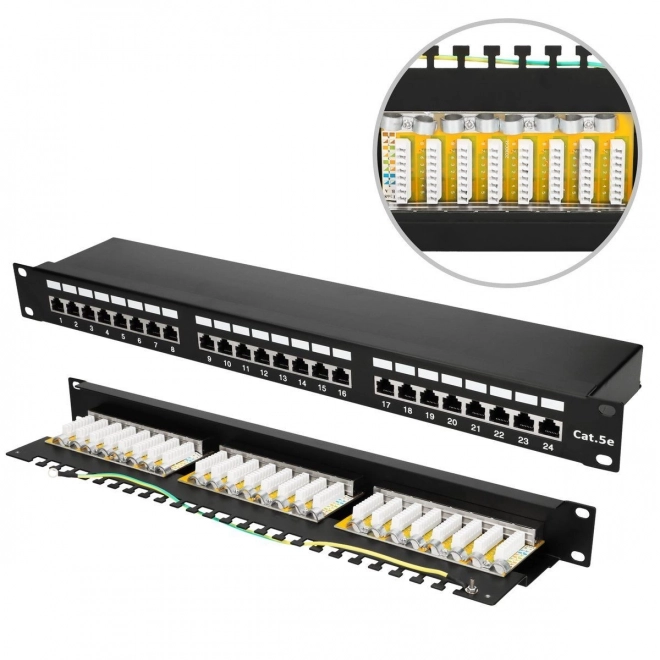 24 portos FTP Patch Panel CAT5E - Extralink