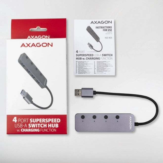 Kompakt USB elosztó Axagon 4 portos