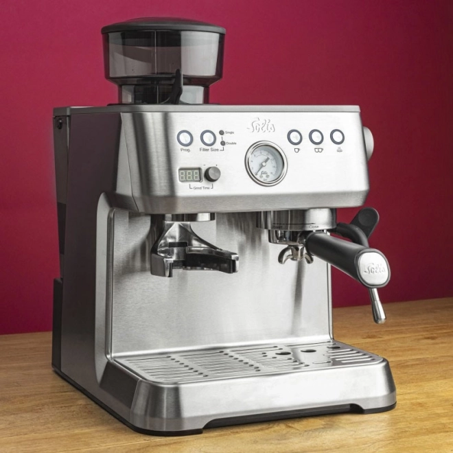Espresso kávéfőző Solis Grind & Infuse Perfetta ezüst