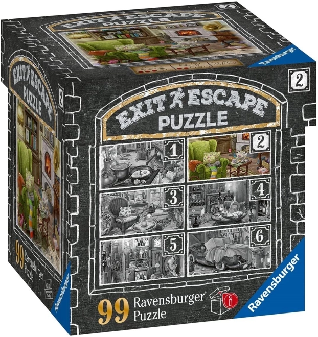 Ravensburger Szabadulószoba puzzle Kísérteties Kastély 2: A Nappaliban