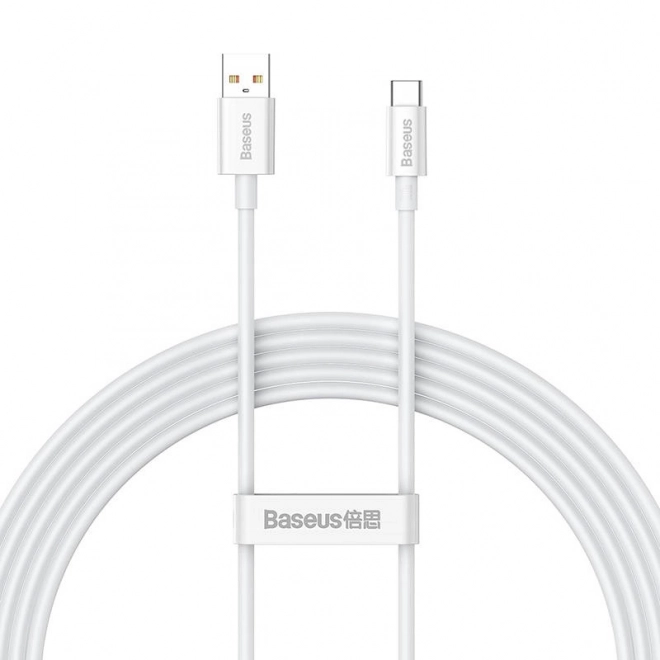 Baseus USB-C gyors töltőkábel 100W 2m (fehér)